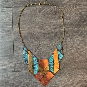 Boho Plated Statement Necklace